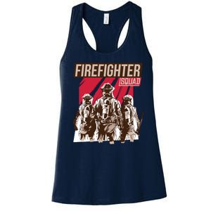 Firefighter Squad Women's Racerback Tank