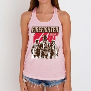 Firefighter Squad Women's Knotted Racerback Tank