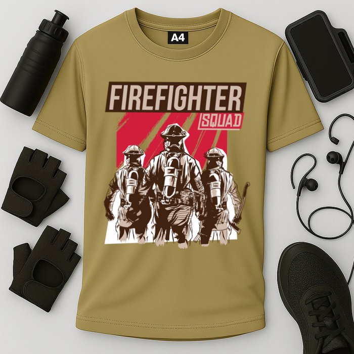 Firefighter Squad Cooling Performance Crew T-Shirt
