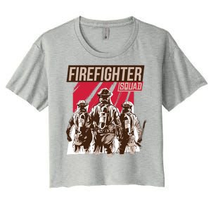 Firefighter Squad Women's Crop Top Tee