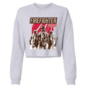 Firefighter Squad Cropped Pullover Crew