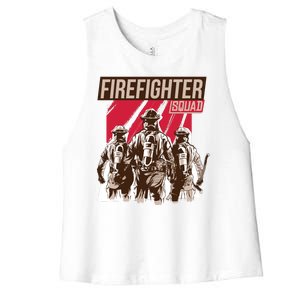 Firefighter Squad Women's Racerback Cropped Tank