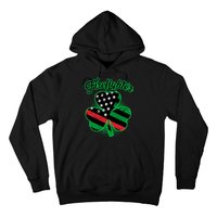 Firefighter St. Patrick's Day Red Line Clover Hoodie