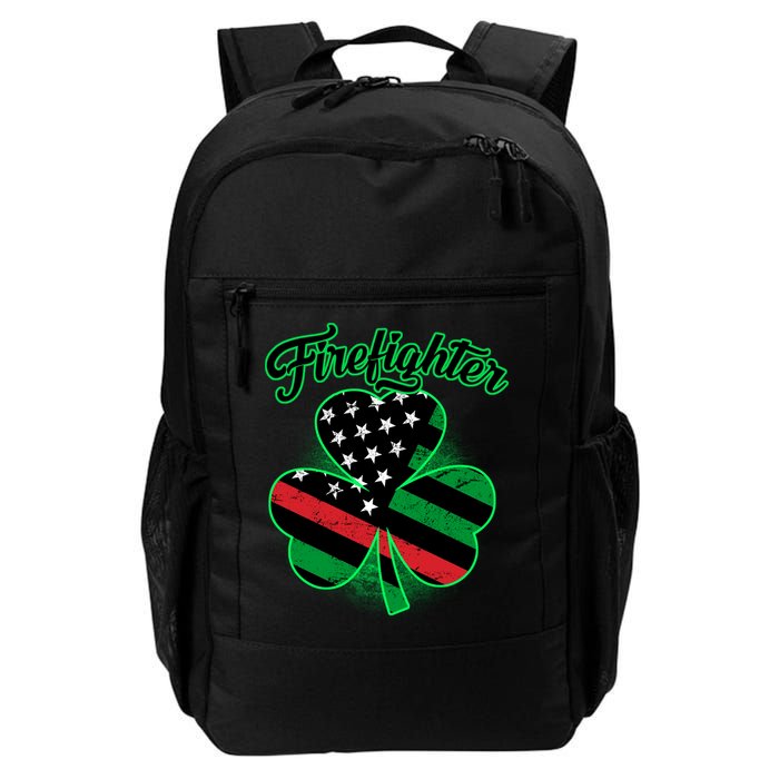 Firefighter St. Patrick's Day Red Line Clover Backpack
