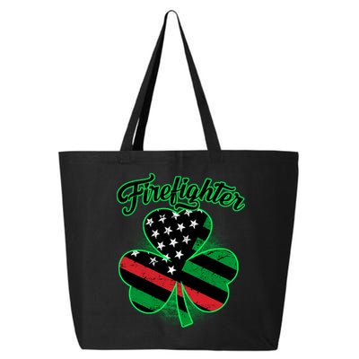 Firefighter St. Patrick's Day Red Line Clover 25L Jumbo Tote