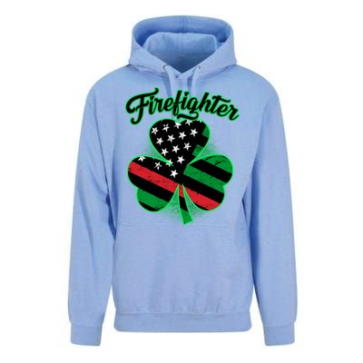 Firefighter St. Patrick's Day Red Line Clover Unisex Surf Hoodie