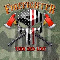Firefighter Thin Red Line Flag Skull Legacy Tie Dye Trucker Hat