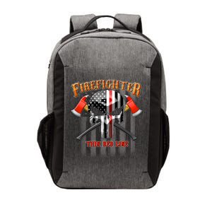 Firefighter Thin Red Line Flag Skull Vector Backpack