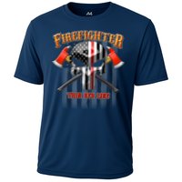 Firefighter Thin Red Line Flag Skull Performance Shirt