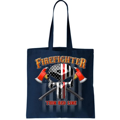 Firefighter Thin Red Line Flag Skull Bag