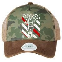 Firefighter Thin Red Line Serve Honor Rescue Legacy Tie Dye Trucker Hat