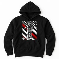 Firefighter Thin Red Line Serve Honor Rescue Hoodie