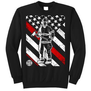 Firefighter Thin Red Line Serve Honor Rescue Sweatshirt