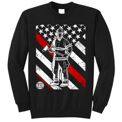 Firefighter Thin Red Line Serve Honor Rescue Sweatshirt
