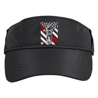 Firefighter Thin Red Line Serve Honor Rescue Adult Drive Performance Visor