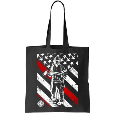 Firefighter Thin Red Line Serve Honor Rescue Bag