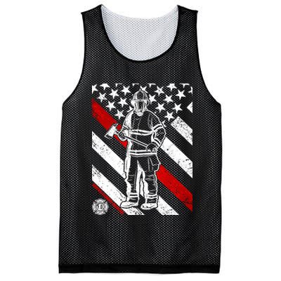 Firefighter Thin Red Line Serve Honor Rescue Mesh Reversible Basketball Jersey Tank