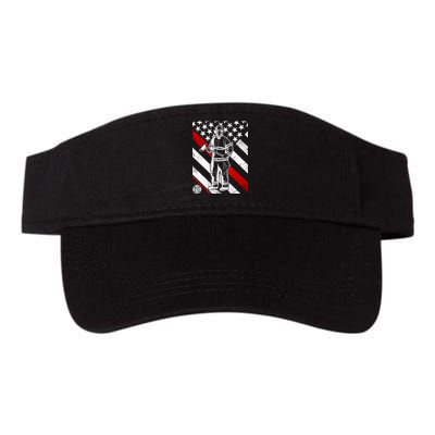 Firefighter Thin Red Line Serve Honor Rescue Visor