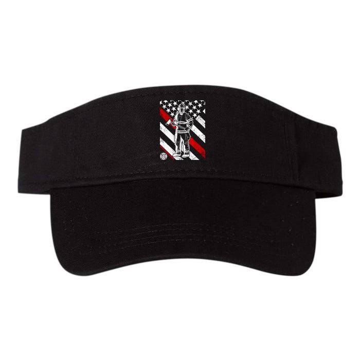 Firefighter Thin Red Line Serve Honor Rescue Visor