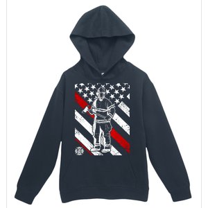 Firefighter Thin Red Line Serve Honor Rescue Urban Pullover Hoodie