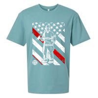 Firefighter Thin Red Line Serve Honor Rescue Sueded Cloud Jersey T-Shirt