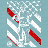 Firefighter Thin Red Line Serve Honor Rescue Sueded Cloud Jersey T-Shirt