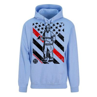 Firefighter Thin Red Line Serve Honor Rescue Unisex Surf Hoodie