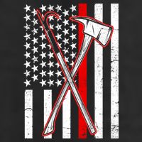 Firefighter US Flag Thin Red Line Cool Comfort Performance Bucket Hat