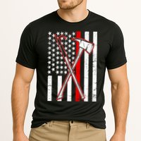 Firefighter US Flag Thin Red Line Performance Shirt