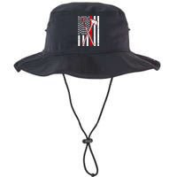 Firefighter US Flag Thin Red Line Bucket Hat