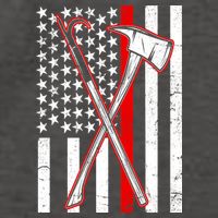 Firefighter US Flag Thin Red Line Vector Backpack