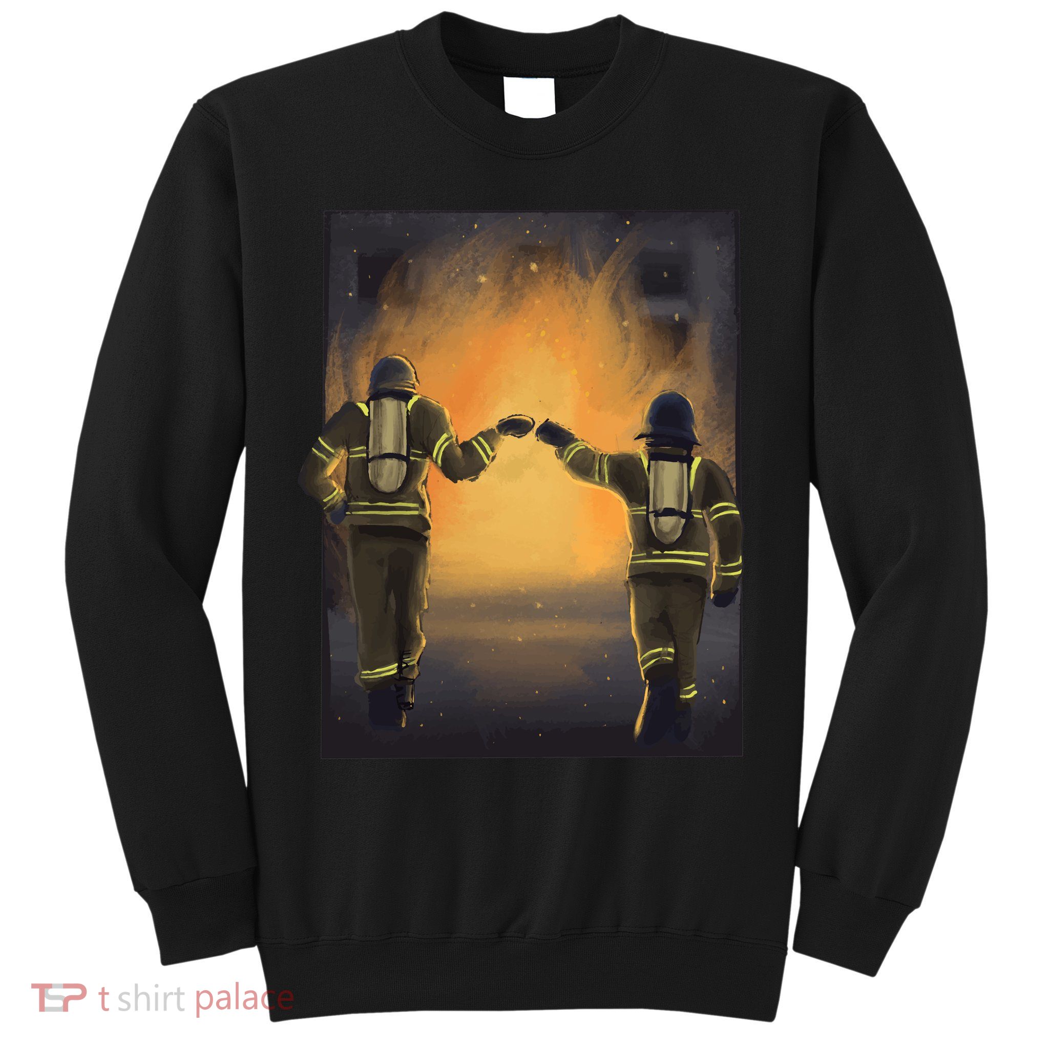 Firefighters Fist Bump  Sweatshirt