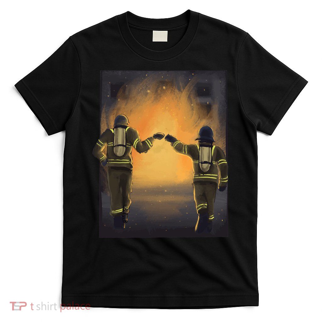 Firefighters Fist Bump  T-Shirt
