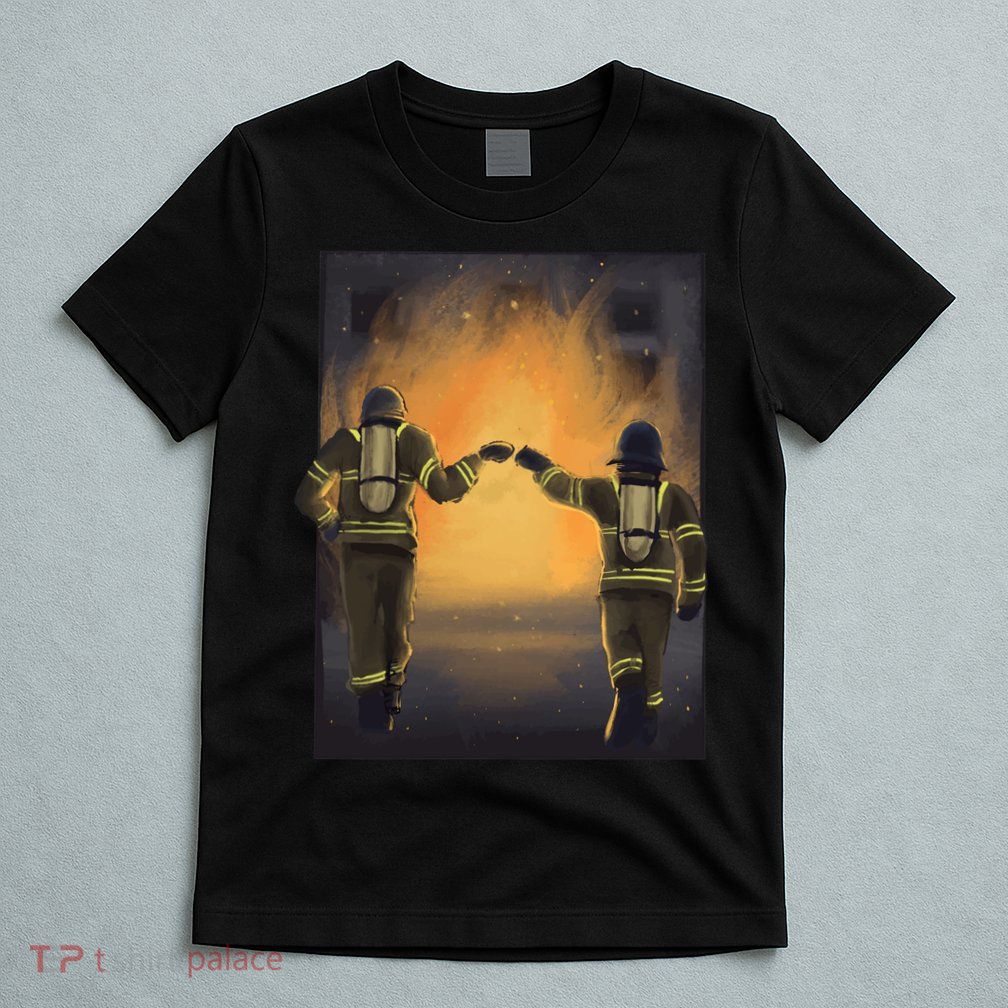 Firefighters Fist Bump  T-Shirt
