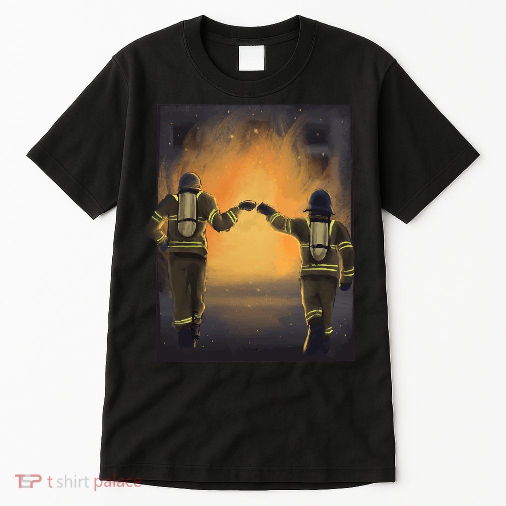 Firefighters Fist Bump  Tall T-Shirt