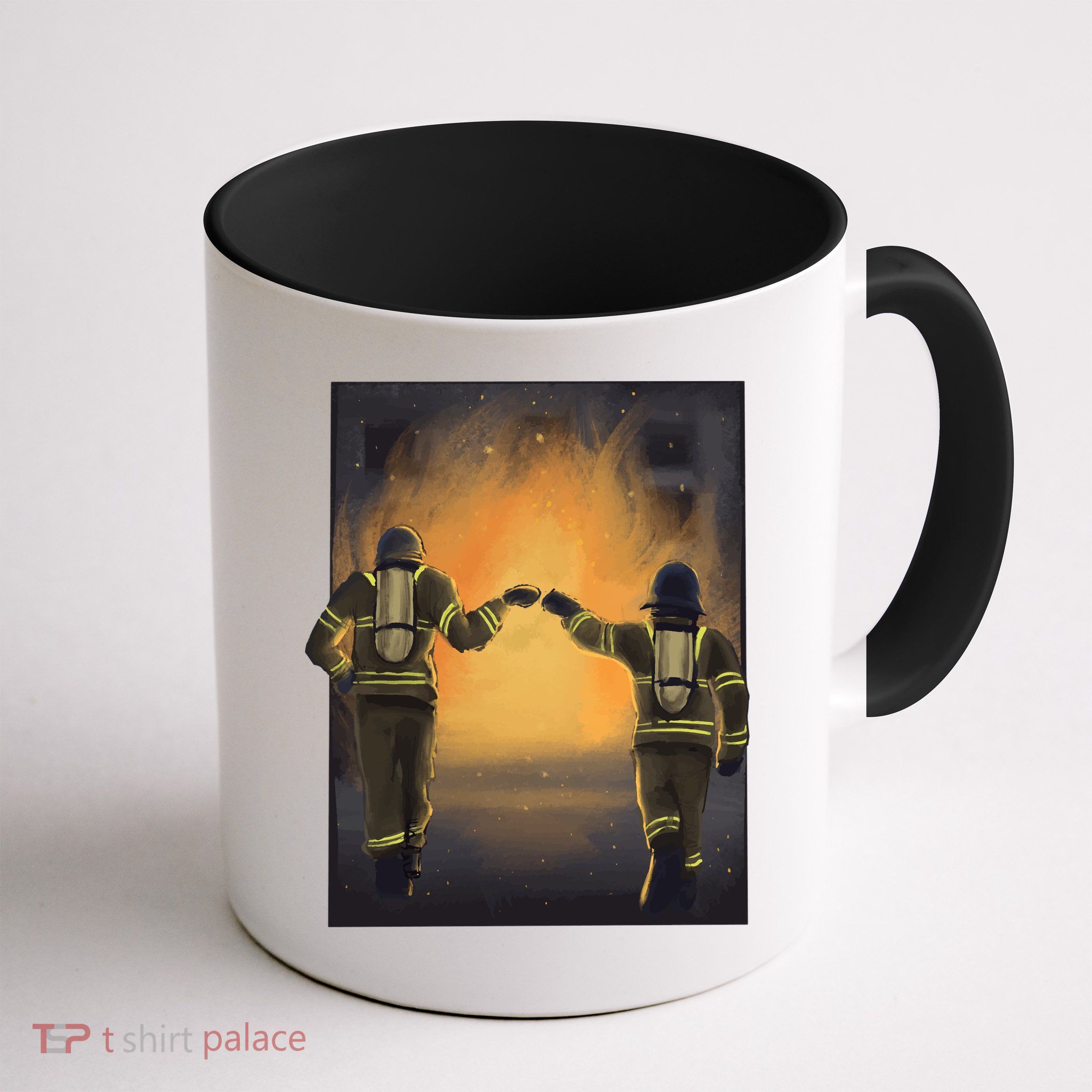 Firefighters Fist Bump  Mug