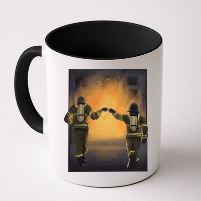 Firefighters Fist Bump  Mug