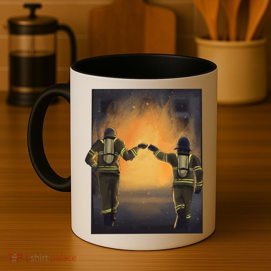 Firefighters Fist Bump  Mug