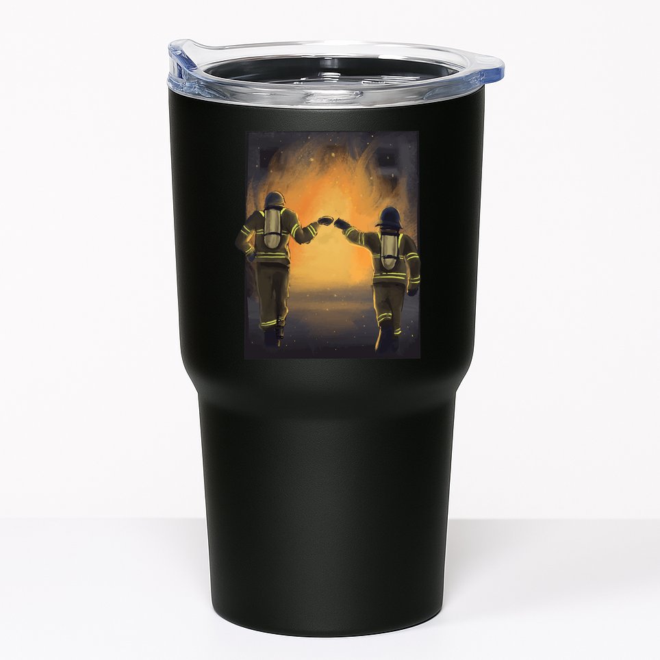 Firefighters Fist Bump  Tumbler