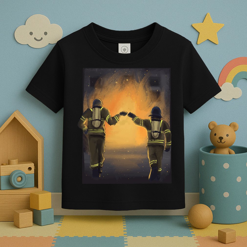 Firefighters Fist Bump  Toddler T-Shirt