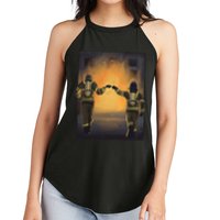 Firefighters Fist Bump  Women's Perfect Tri Rocker Tank