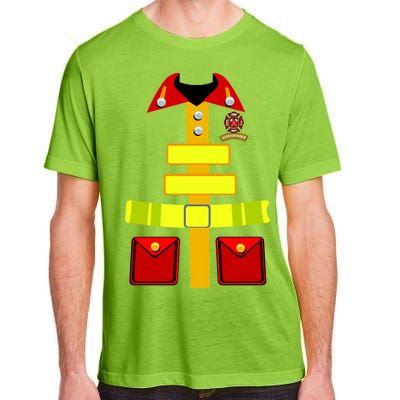 Fireman Costume Firefighter Halloween Uniform Adult ChromaSoft Performance T-Shirt