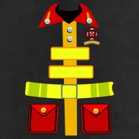 Fireman Costume Firefighter Halloween Uniform Adult Drive Performance Visor