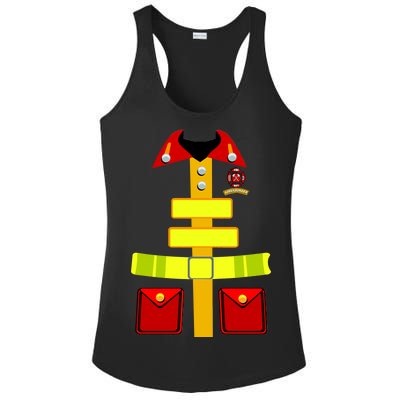 Fireman Costume Firefighter Halloween Uniform Ladies PosiCharge Competitor Racerback Tank