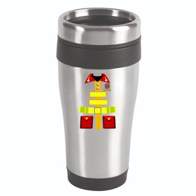 Fireman Costume Firefighter Halloween Uniform 16oz Travel Tumbler