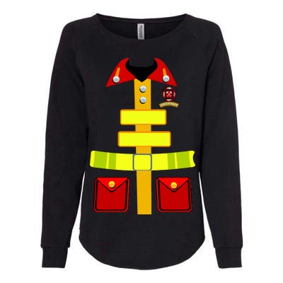 Fireman Costume Firefighter Halloween Uniform Womens California Wash Sweatshirt