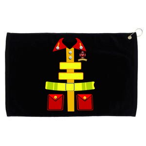 Fireman Costume Firefighter Halloween Uniform Grommeted Golf Towel