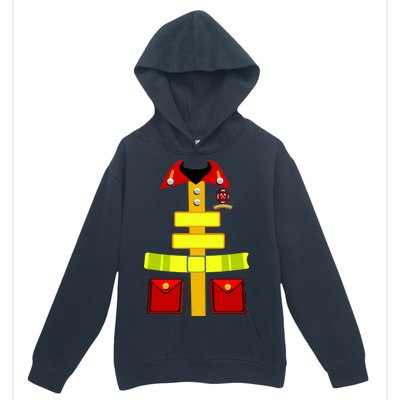 Fireman Costume Firefighter Halloween Uniform Urban Pullover Hoodie