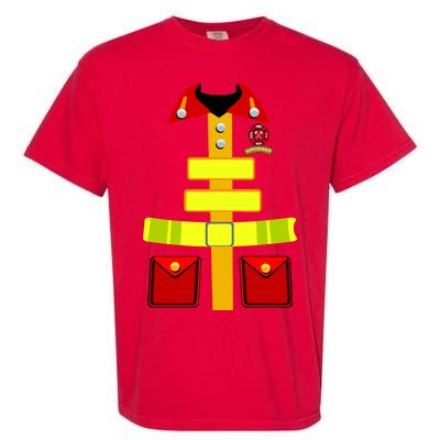 Fireman Costume Firefighter Halloween Uniform Garment-Dyed Heavyweight T-Shirt