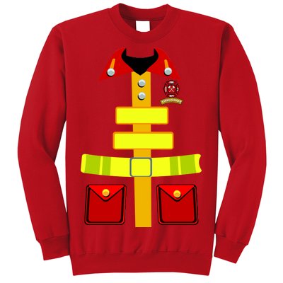 Fireman Costume Firefighter Halloween Uniform Sweatshirt